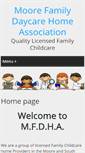 Mobile Screenshot of moorefamilychildcare.com